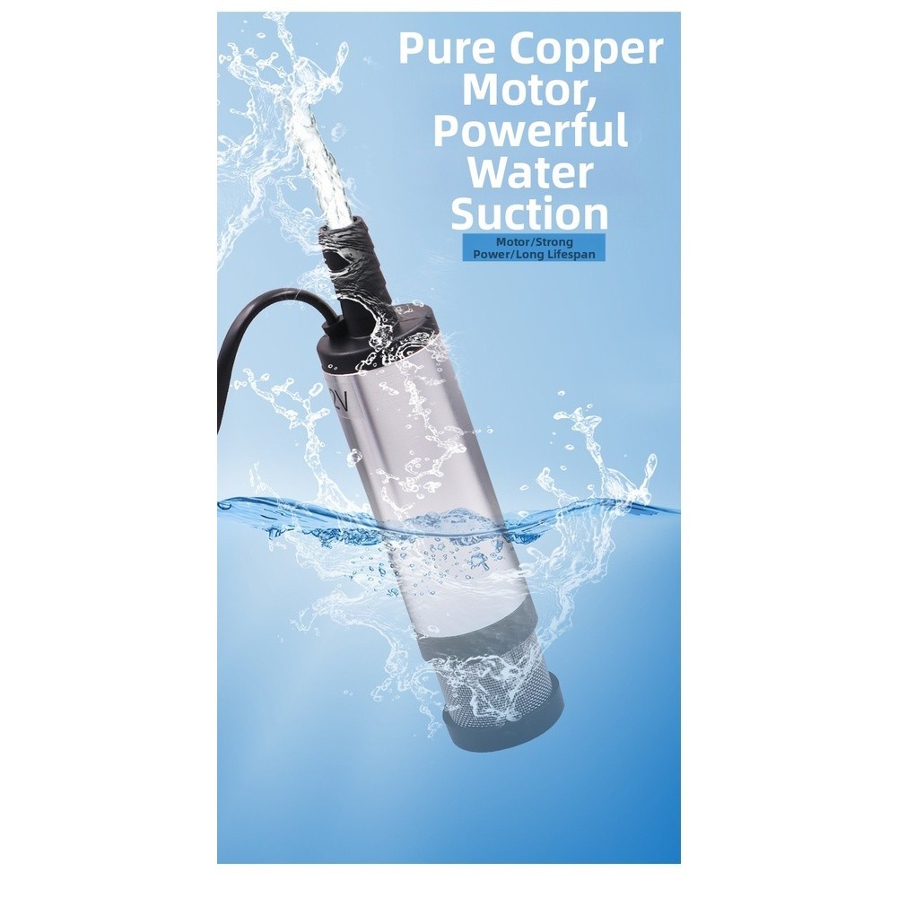 Portable 12V 24V DC Submersible Water Pump for Efficient Liquid Transfer