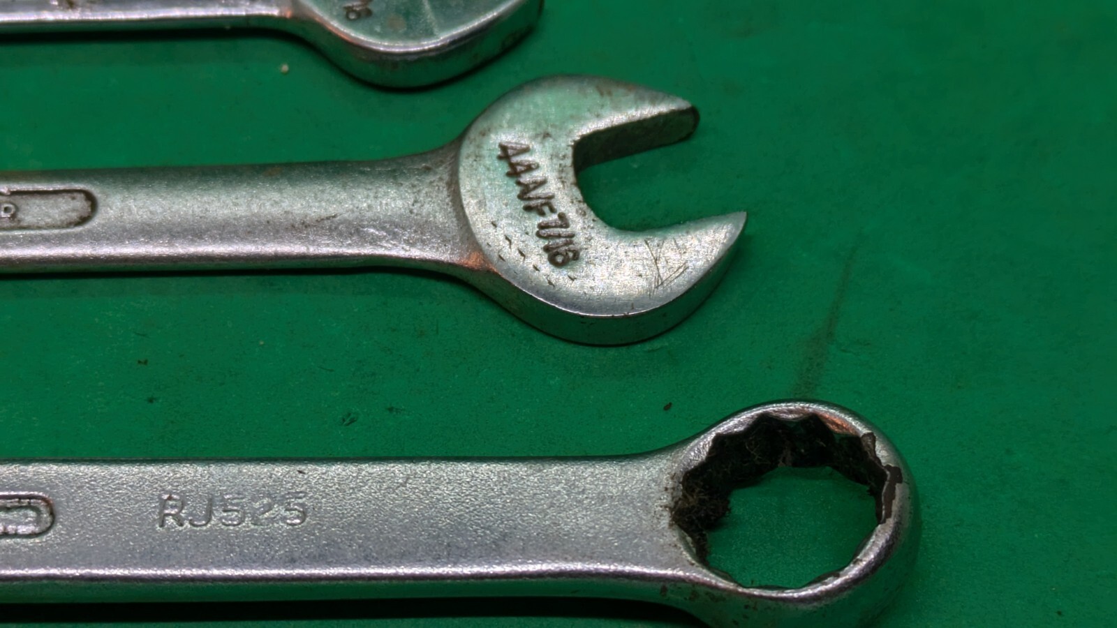 6 x BRITOOL Spanners. 5 x Open Ended, 1 x Combination. Metric and Imperial