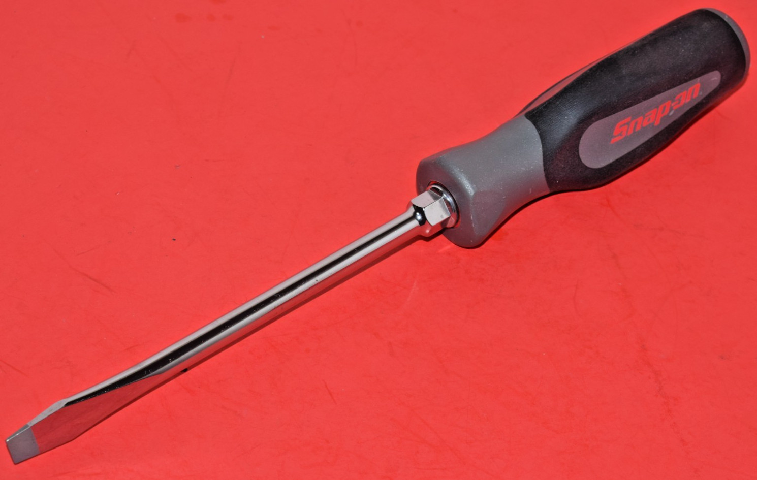 NEW Snap-On Standard 5/16″ Instinct Soft Grip 10″ Long Dark Titanium Screwdriver