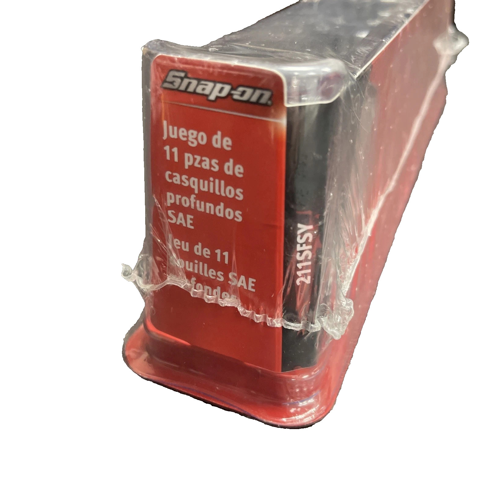 Snap-on 11 pc Tools 11pc 3/8″ Drive SAE 6 Point Deep Chrome Socket Set 211SFSY