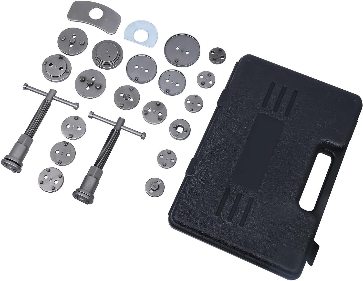 8MILELAKE 24pcs Heavy Duty Car Disc Brake Caliper Compressor Wind Back Tools Kit