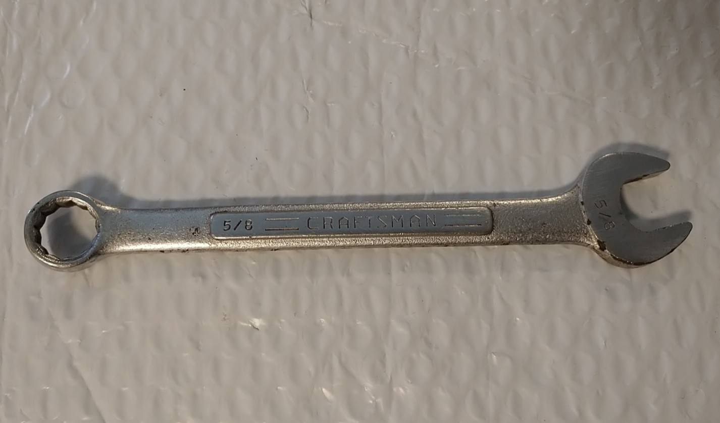 CRAFTSMAN TOOLS USA V, 5/8″ COMBINATION WRENCH, 7.75″ LONG, 12 POINT.