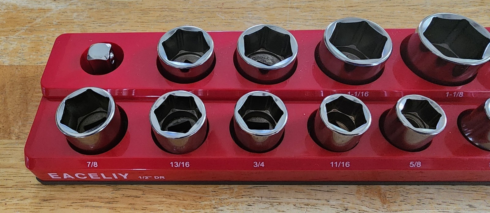 Snap-On 1/2 Dr 16pc 6Pt Shallow Socket Set 3/8- 1-1/4 313TWYA 3/8 to 1/2 Adapter
