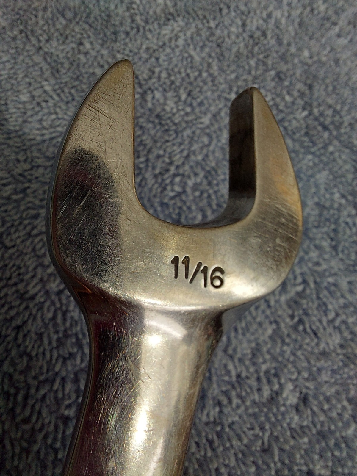 Vtg Snap-on X-22 11/16″ Flex Head Combination Wrench USA PAT 3273430 12 Point