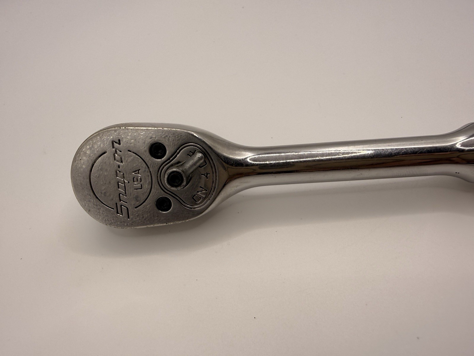 Snap-on F830 3/8” Drive Ratchet USA Chrome Vintage Works Well