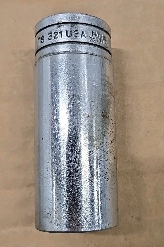 Snap On 1/2″ Drive 1″ 6PT SAE Deep Chrome Socket USA TS321
