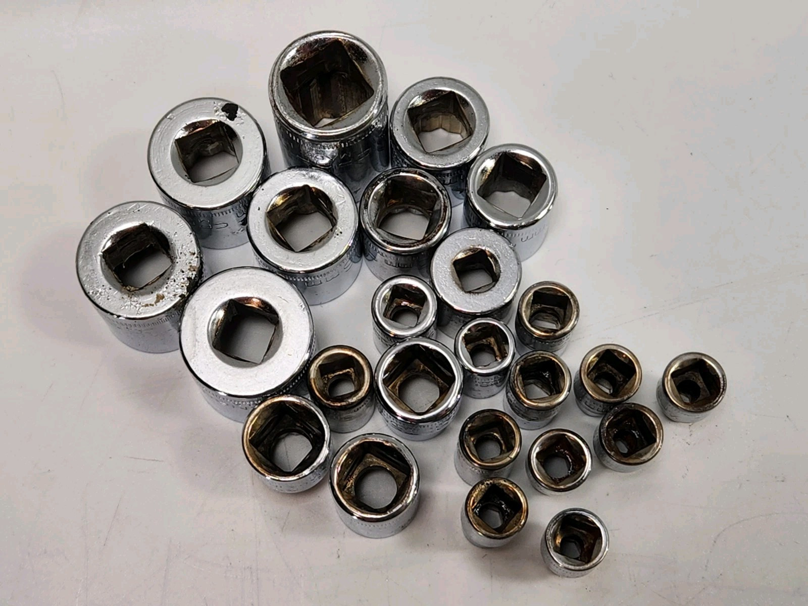 Vintage Craftsman Socket Tool Mixed Lot of 33 VV , G & V SERIES / Metric SAE