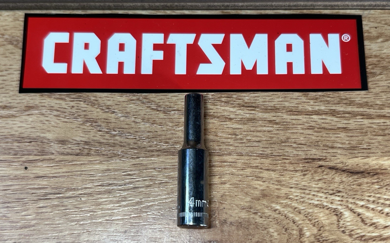 CRAFTSMAN S-AE 44401 DEEP SOCKET 4mm 1/4” Drive, 6 PT Ultrasonic Cleaned