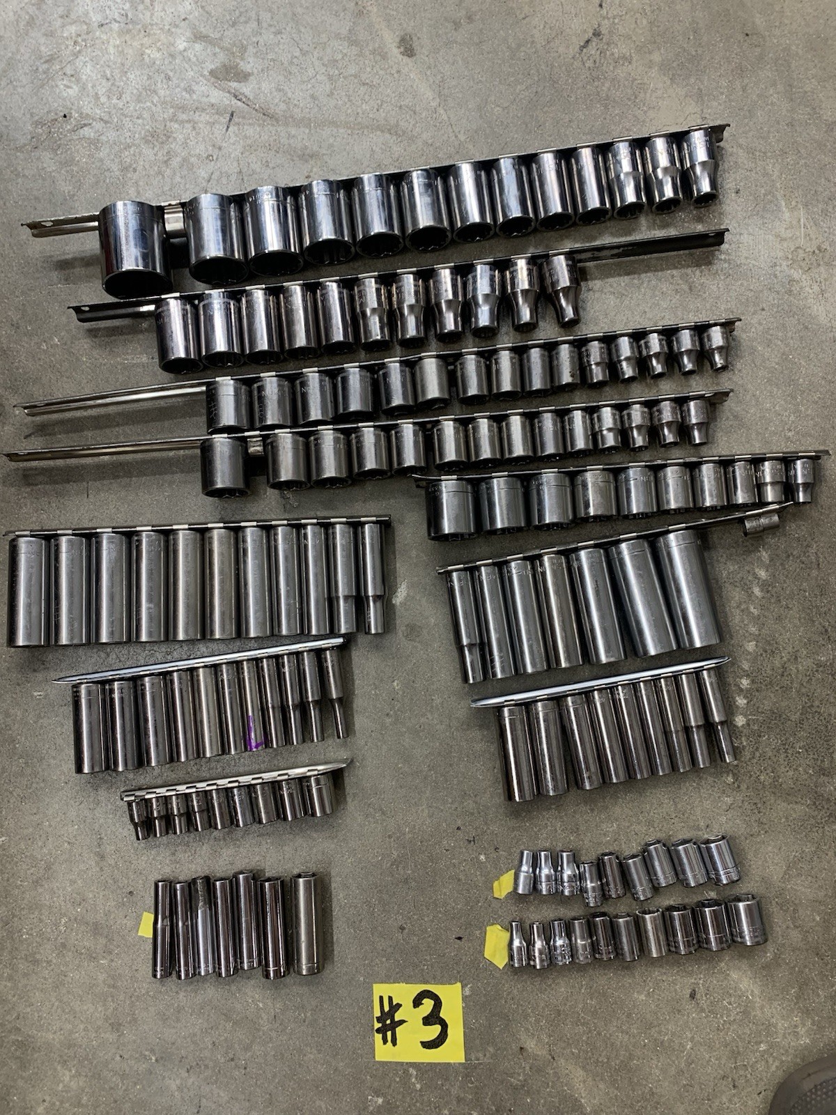Craftsman 100% USA HUGE Socket Set Collection SAE/ Metric 1/4”, 3/8”, 1/2” [#3]