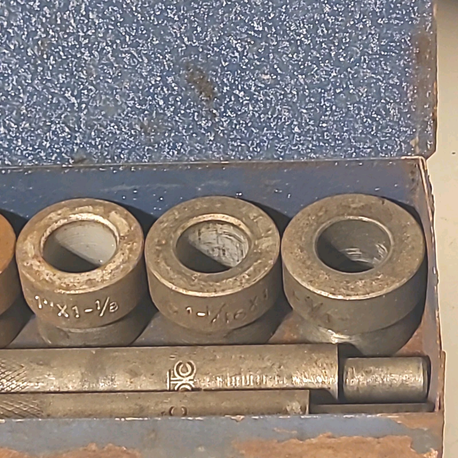Vintage OTC 818 Bushing Driver Set Metal Tool Box Owatonna Tool Co USA MADE