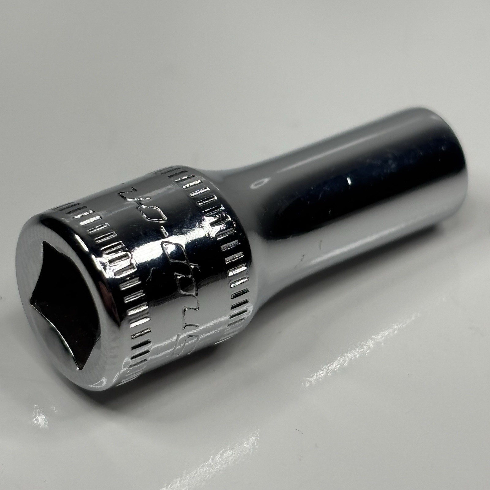 Snap On Tools TMMS5.5 1/4 Dr 6Pt Metric 5.5mm Flank Dr Semi Deep Socket USA 1996