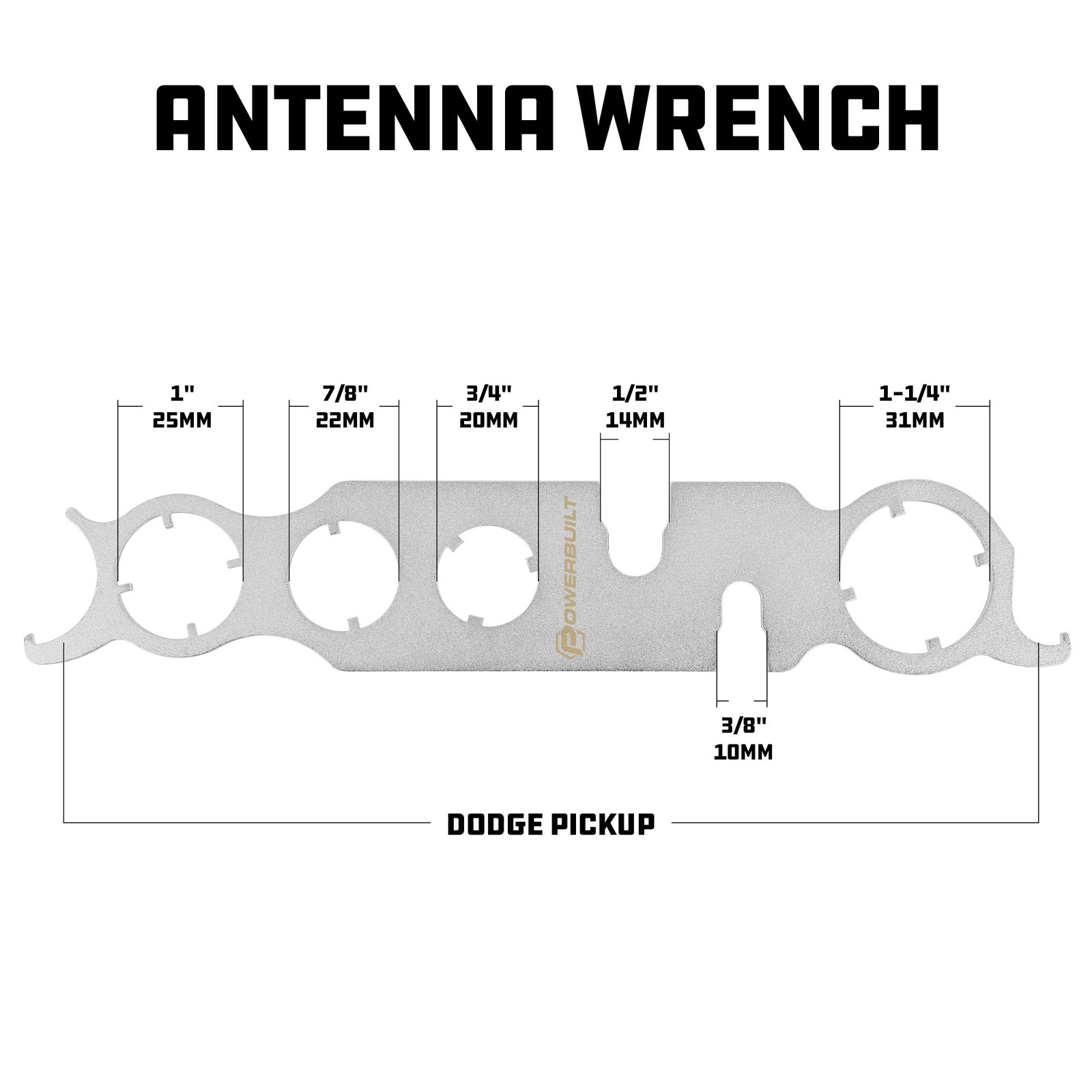 Powerbuilt 2 IN 1 ANTENNA WRENCH ( V2 ) – 643155GCT