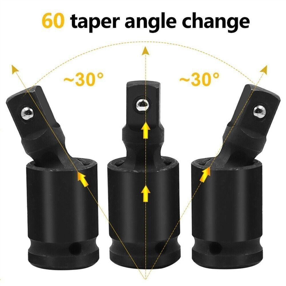 Universal Impact Socket JOINT 3/8″ 1/2″ 1/4″Drive Wobble Swivel Extension US