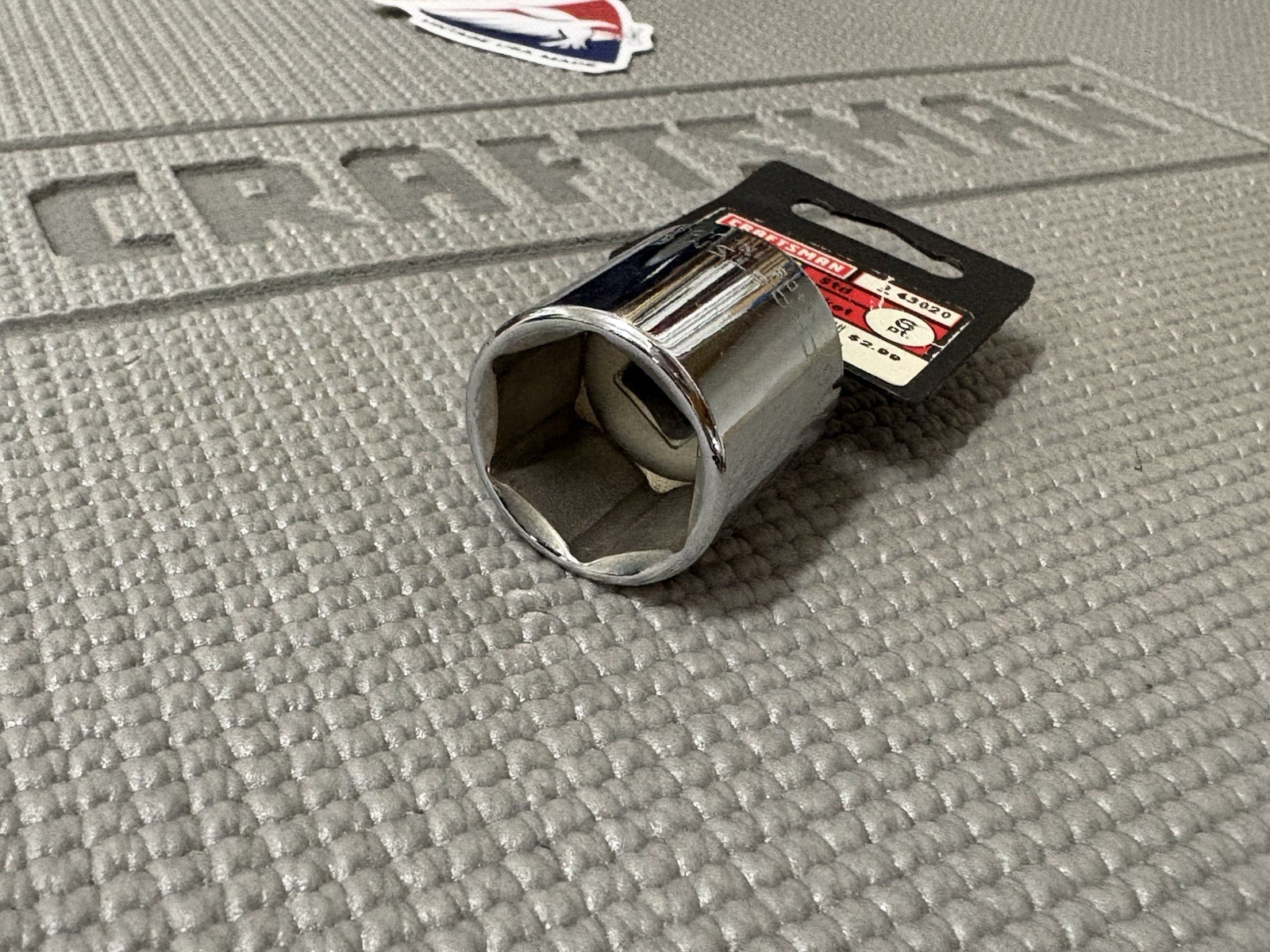 NOS Sears Craftsman USA 3/8” Drive 15/16” Socket 6 Point 43020 GK Rare Size 6pt