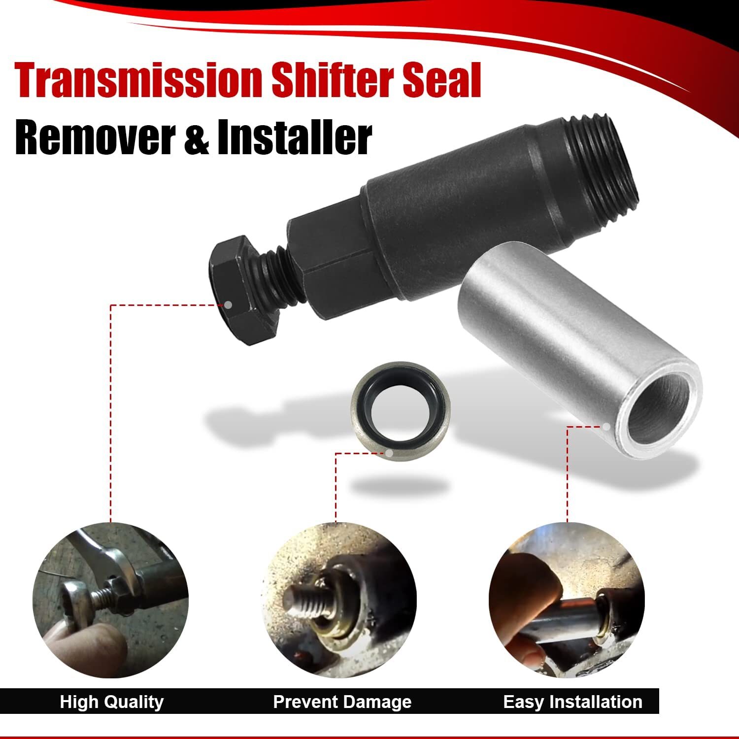 GM Transmission Shifter Seal Remover Installer with Seal Tool Turbo 350C 350 400