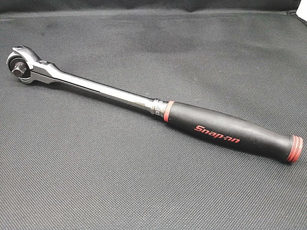 Snap on tools FHNF100 3/8 inch Ratchet Swivel Head/Red Black Used