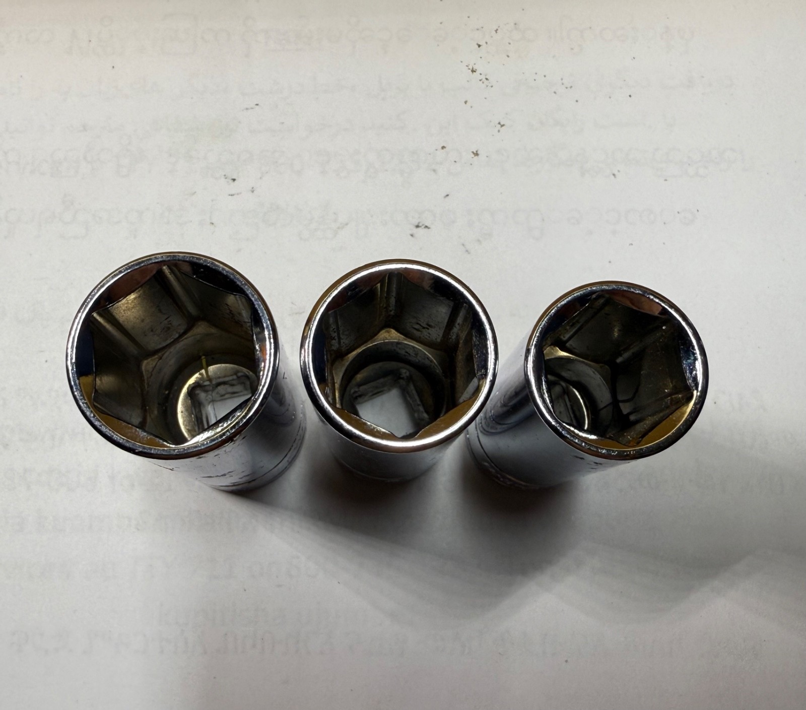 Pro-Grade 13305 5/8″-13306 11/16”-13307 3/4” Deep Socket 6 Point, 3 /8″ Drive