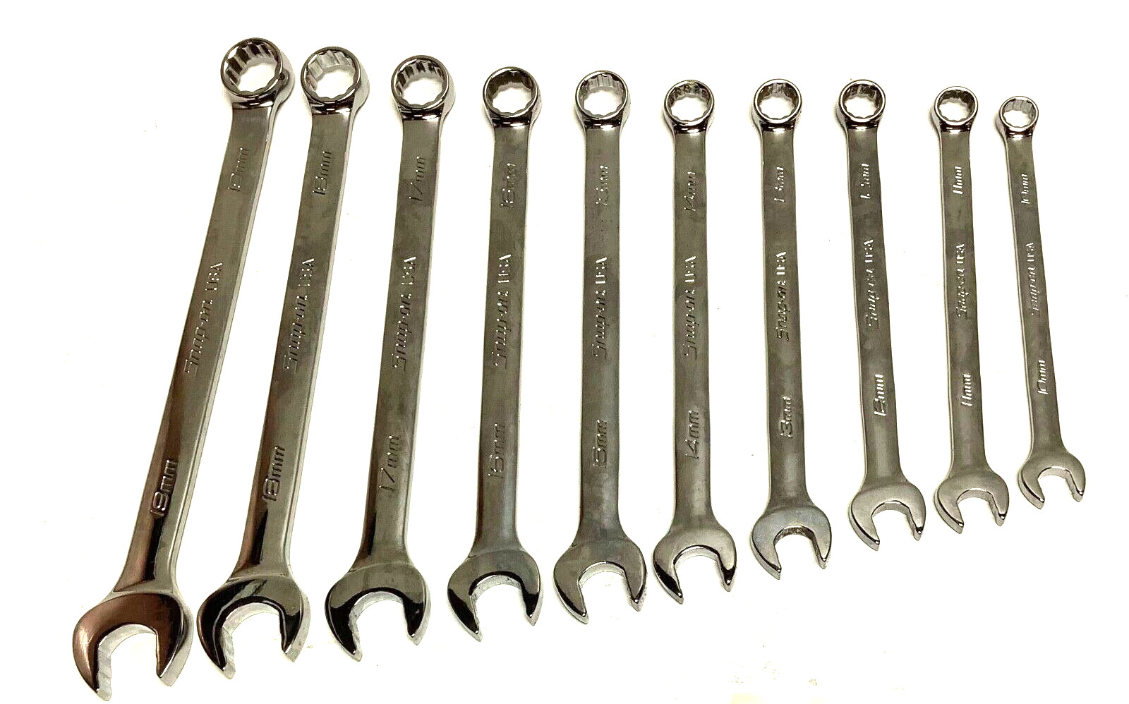 New Snap-on™ 10 thru 19 mm 12-pt box Flank drive Plus Combo Wrench Set SOEXM710