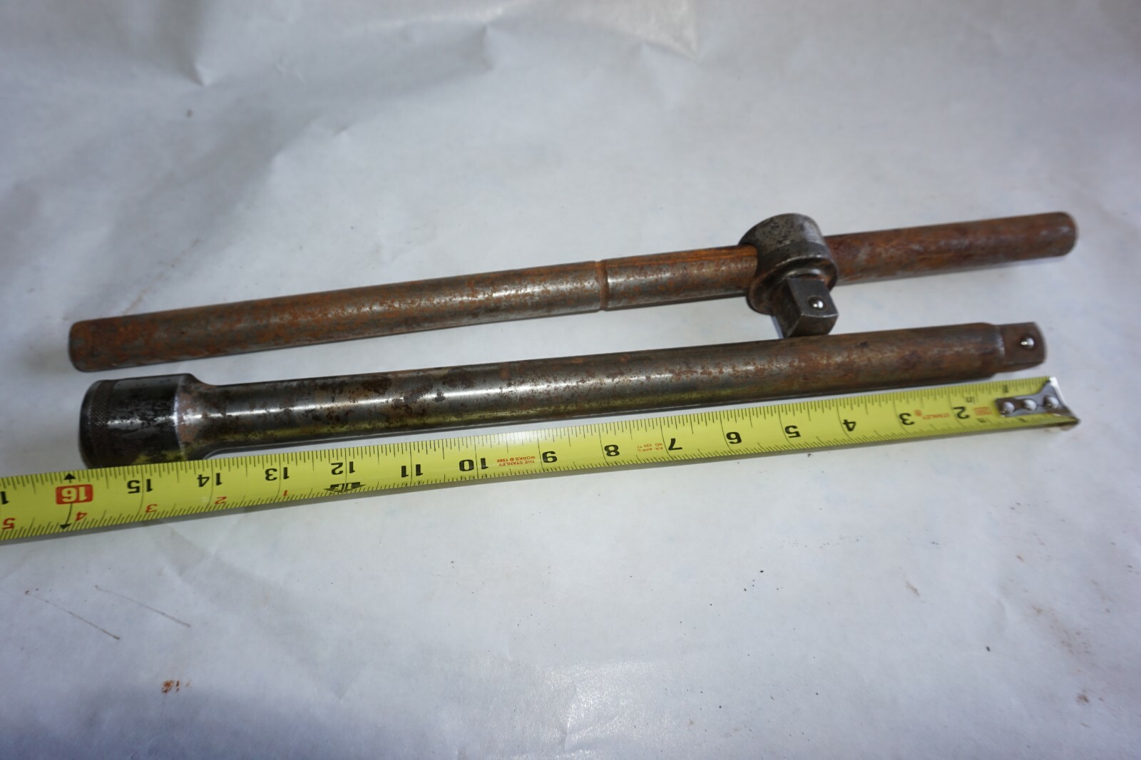 Vintage Husky USA 3/4″ Drive T-BAR Breaker Bar 18″ L & HD 15″ Impact Extension