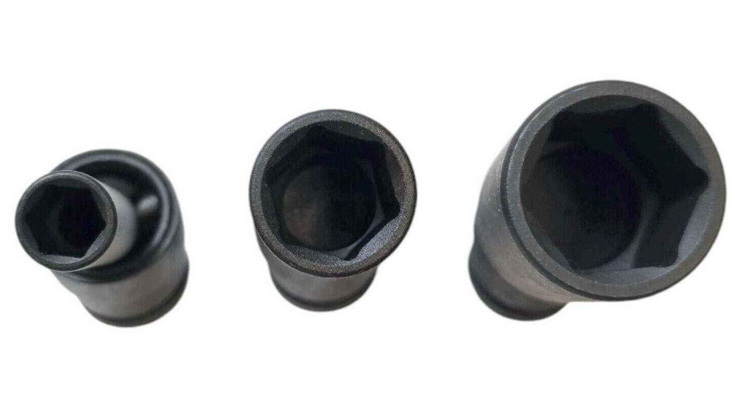 15 PC 1/2″ DR. Universal Swivel Deep Impact Socket METRIC PRO Radius 10-24mm Set