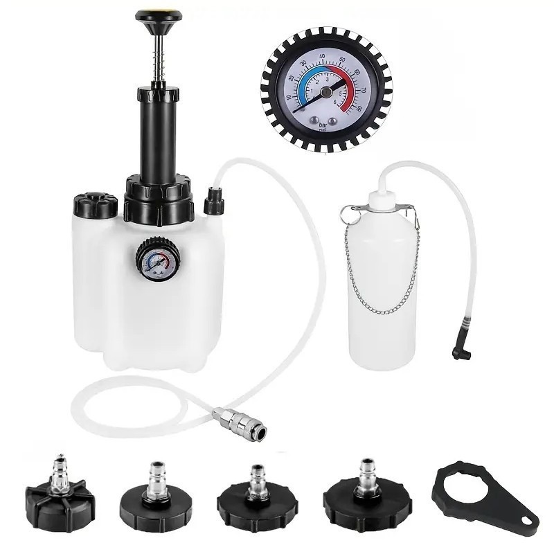 Self Car Brake Clutch Fluid Bleeding Kit Bleeder Pressure 3l Oil Bottle Tool