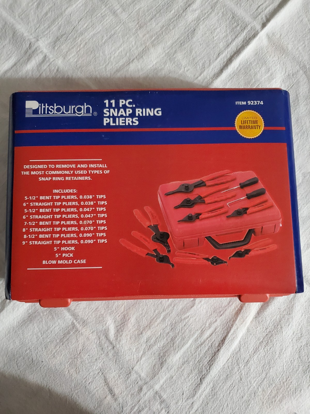 Pittsburg 11pc snap ring pliers