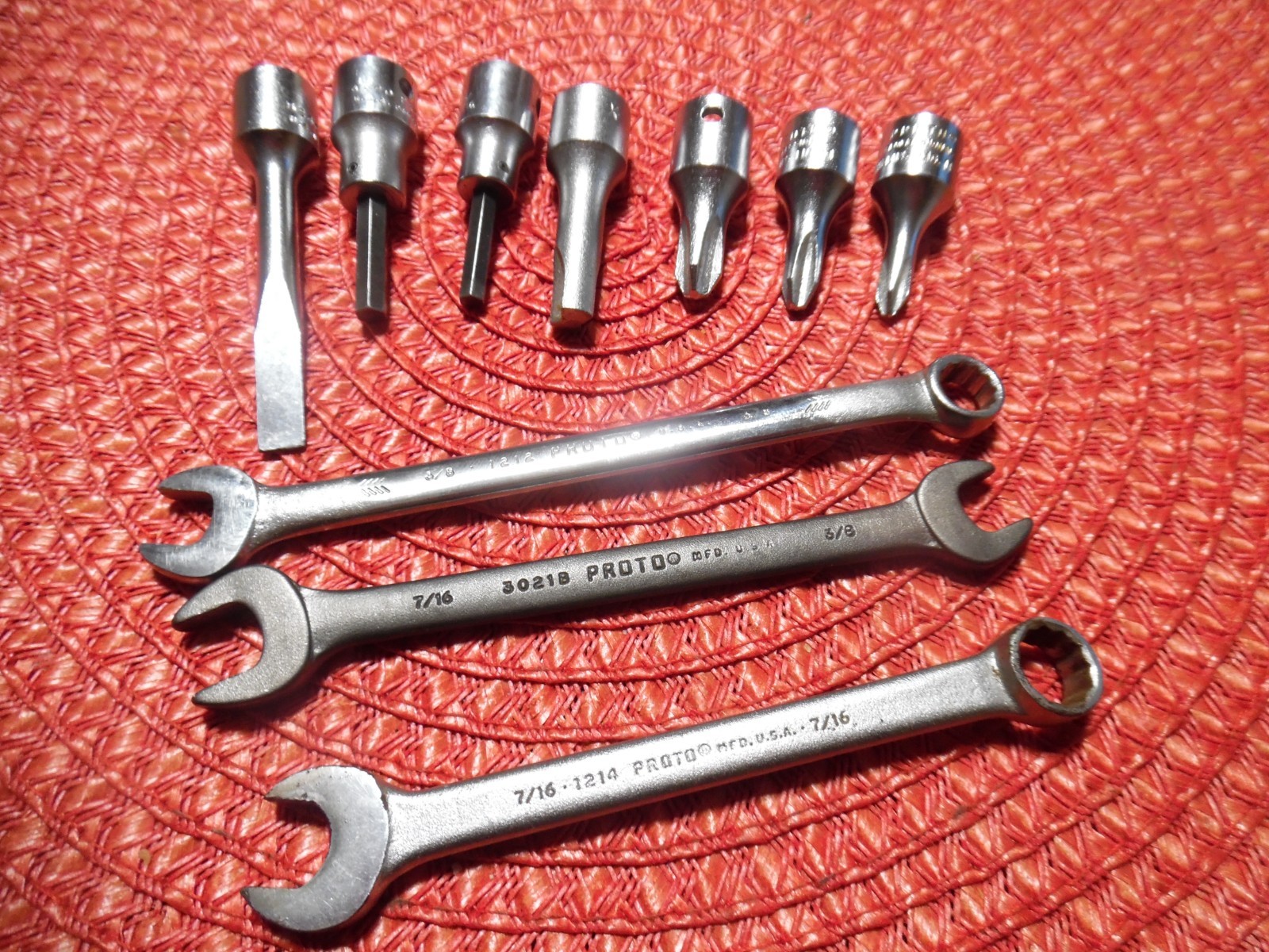 Proto 3/8 5240 Flat 1 2 3 Phillips Screwdrivers Socket 37 4990 Allen & Wrenches