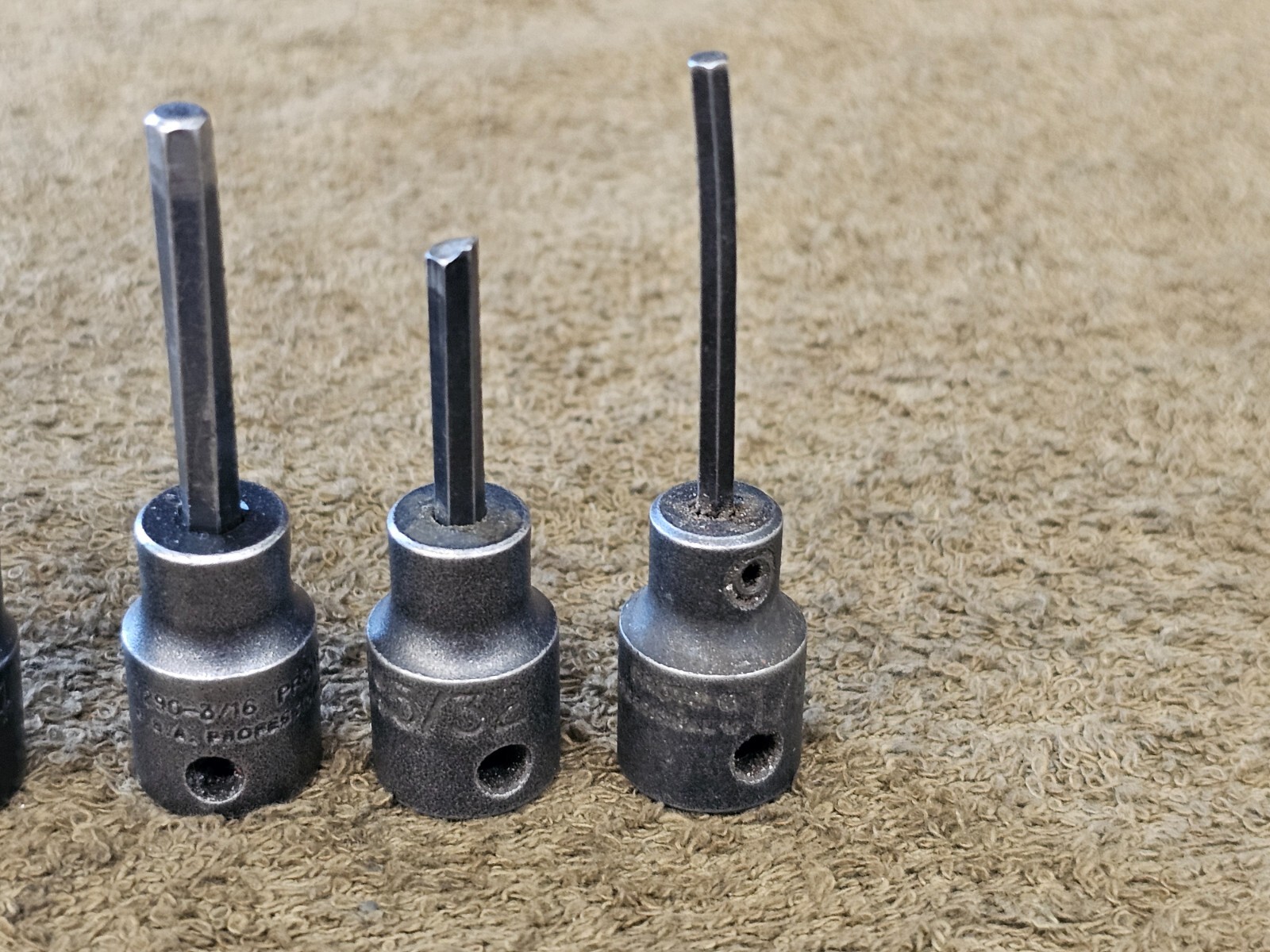 6 Proto Professional Impact Hex Socket Bit 3/8″ Drive 5/16 1/4 3/16 1/8 7290 Set