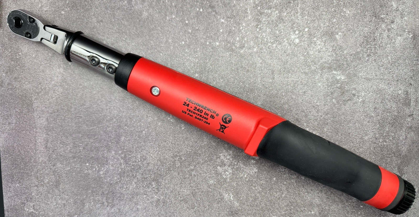 Snap-on TECH1FR240 1/4″ Drive Flex-Head Techwrench Torque Wrench 240 IN-LB