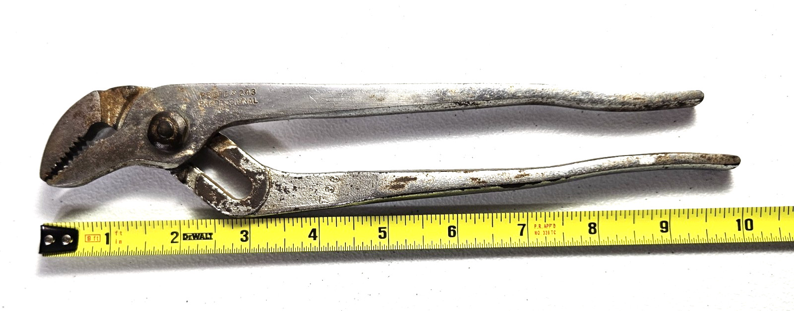 Vintage Proto Tools 243 Channel Lock Type Slip Joint Pliers 10″