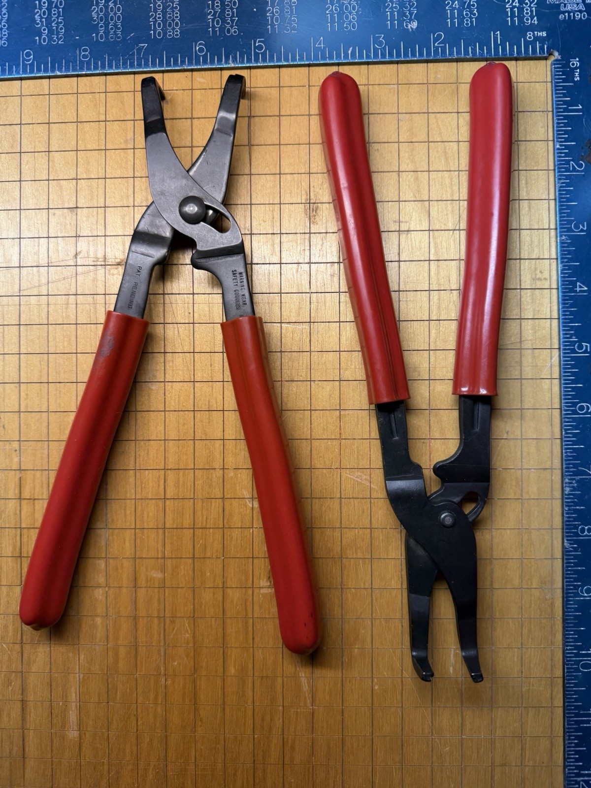 Steck Sure Grip Automotive Trim Clip Pliers Set 21720 & 21726 Panel Remover
