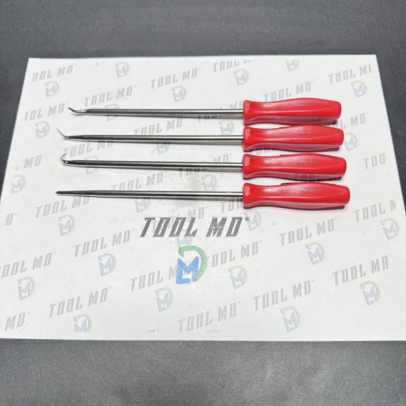Snap-on Tools CUSTOM RED Mini Hard Grip HEAVY-DUTY Pick Set SGLASA604B