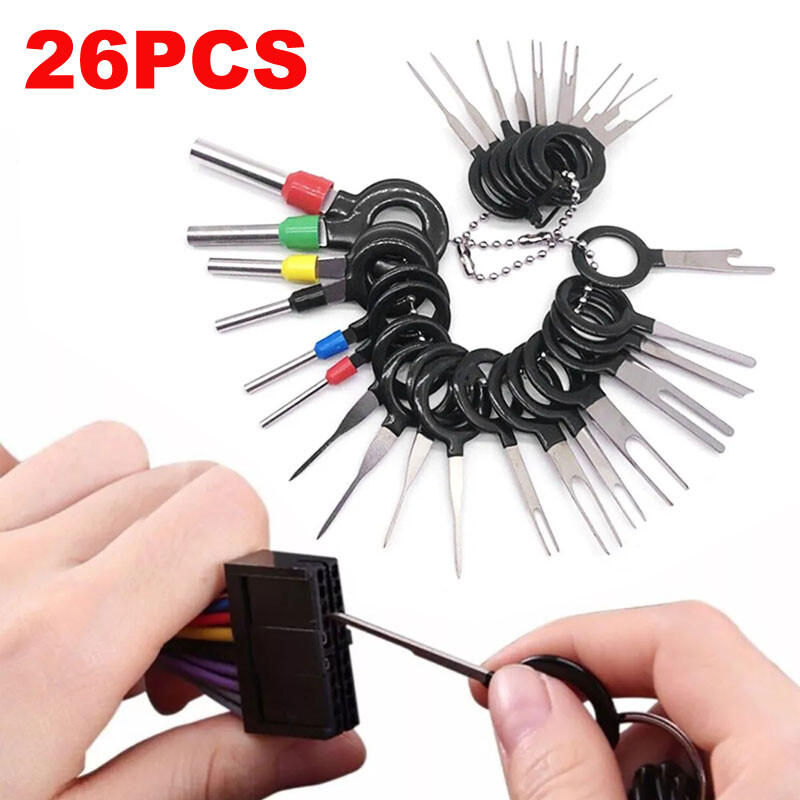 Compact 26-in-1 Automotive Terminal Removal & Installer Toolkit