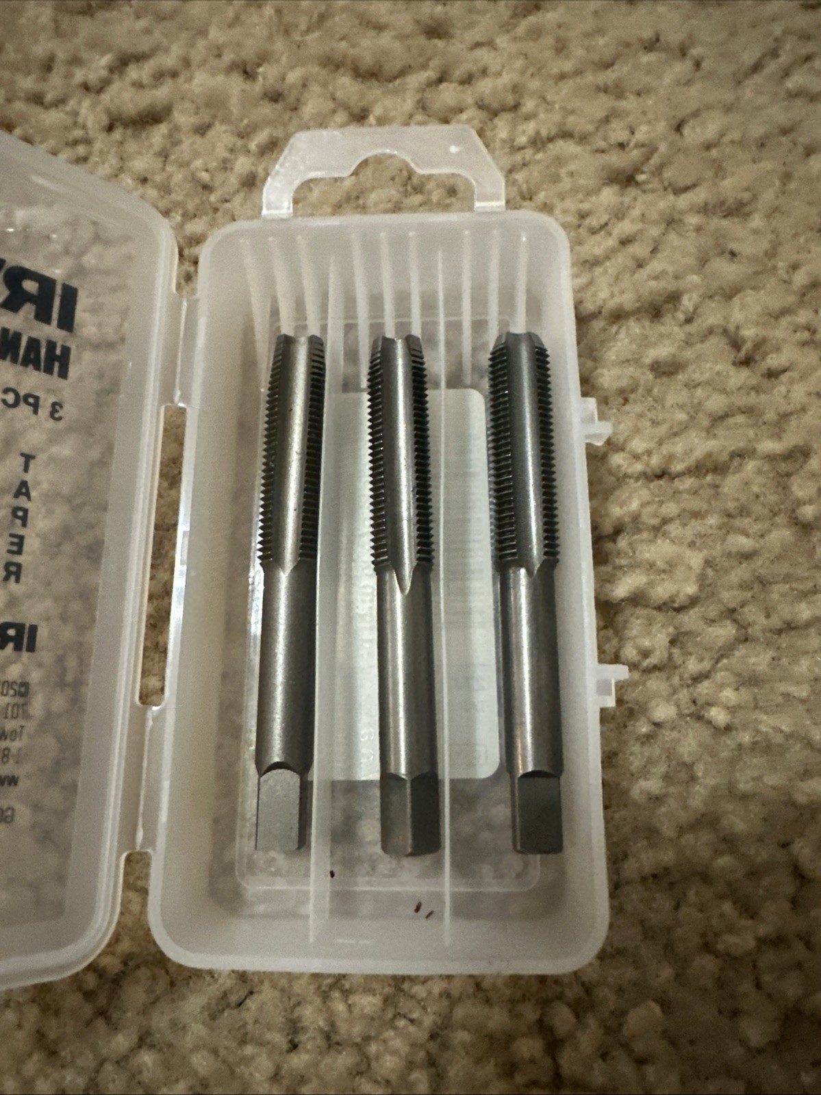 12MM – 1.25 Carbon Steel Tap Set Irwin 2742, 3PC USA Taper, Plug, And Bottom