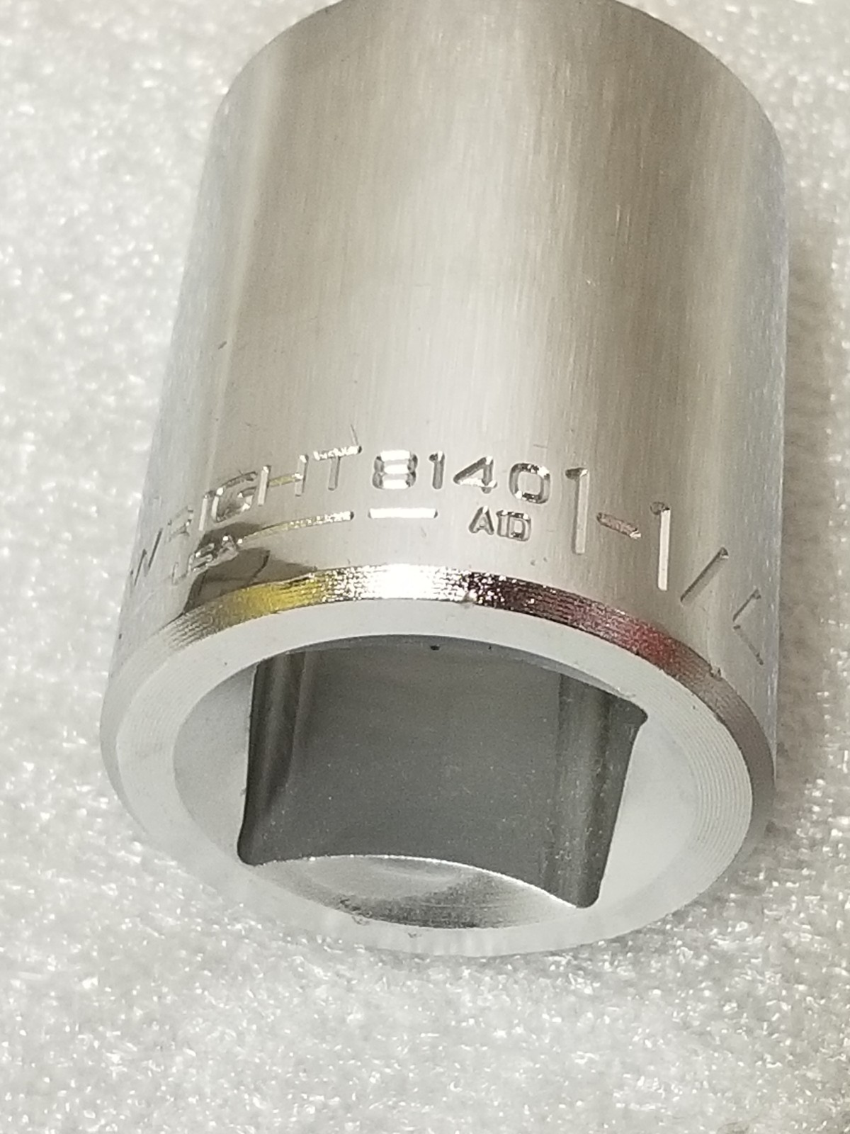 Wright 8140 1-inch Drive 12-Pt Chrome Standard Socket 1-1/4″ Made in USA