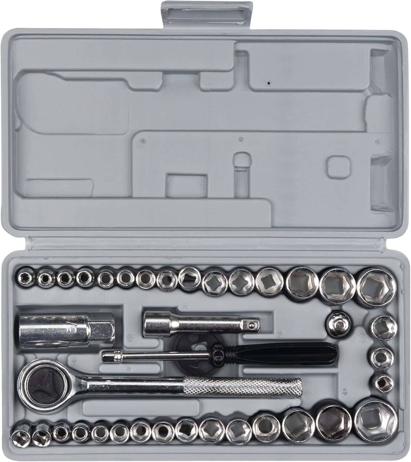 Performance Tool W1173 SAE/Metric 40-Piece SAE and 40-pc Socket Set, Chrome