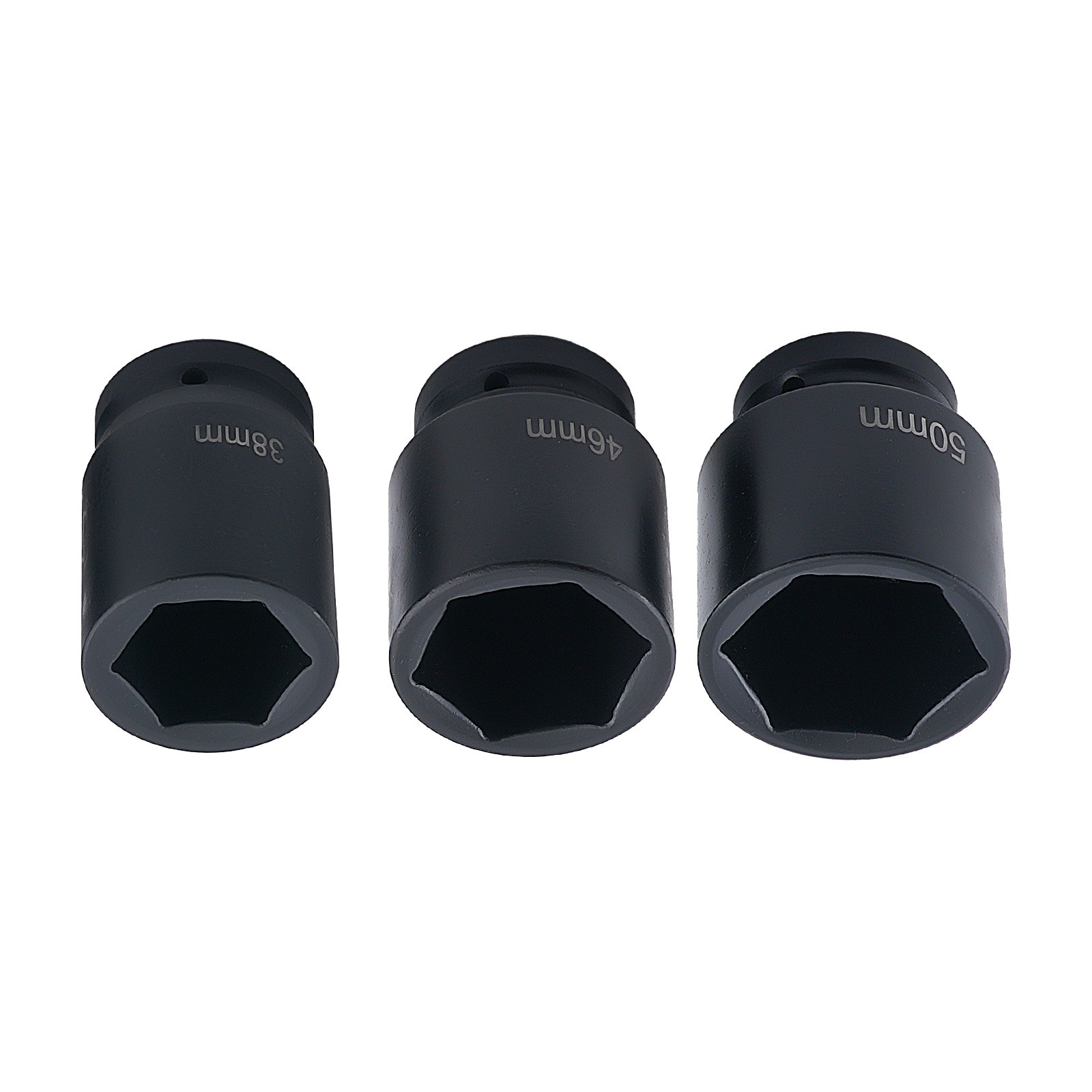 10pc 1in Drive Impact Socket Set 22-50mm 6-Point CR-V Truck Repair Tools