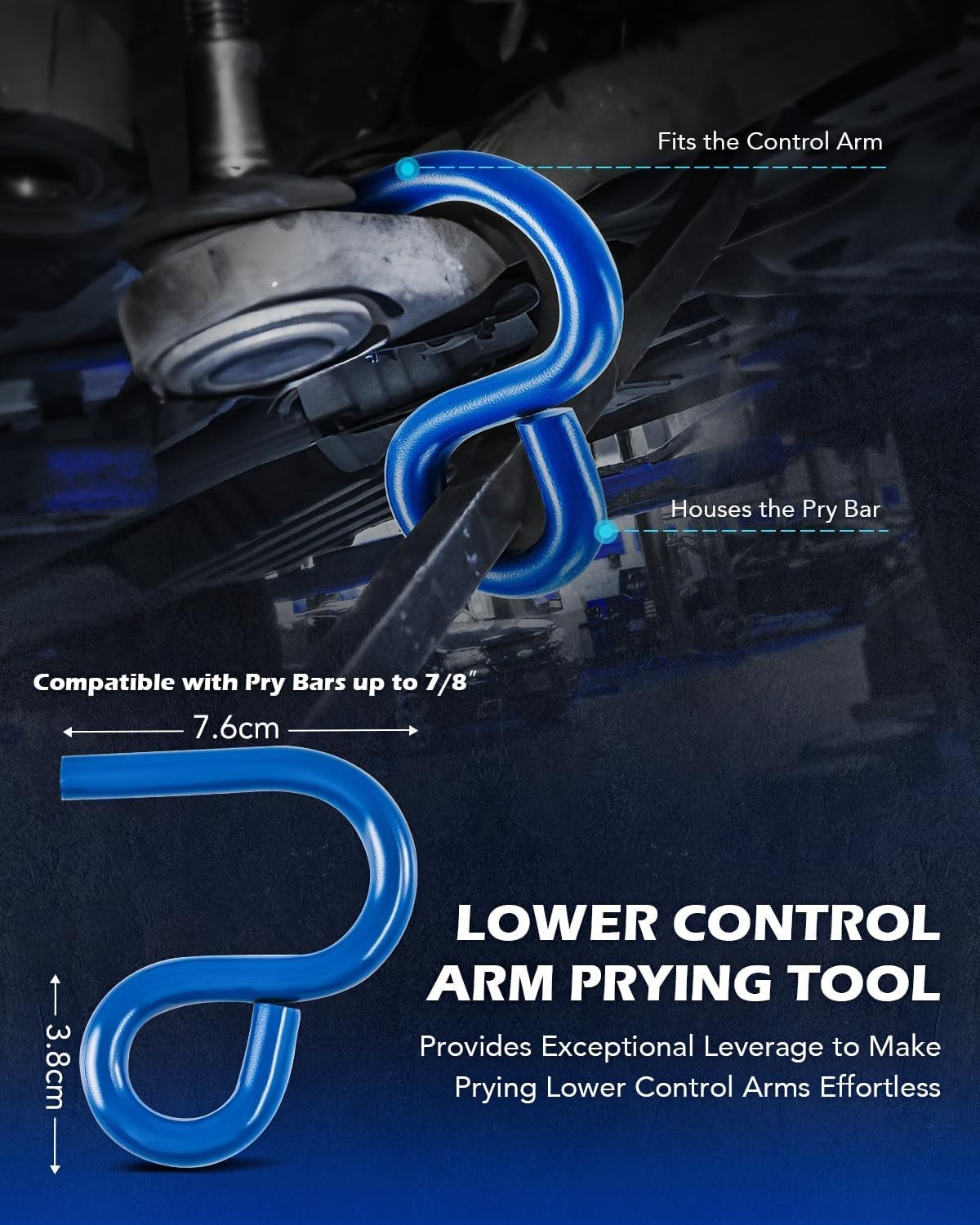 Universal Ball Joint Puller with Lower Control Arm Prying Tool for Ford Linco…