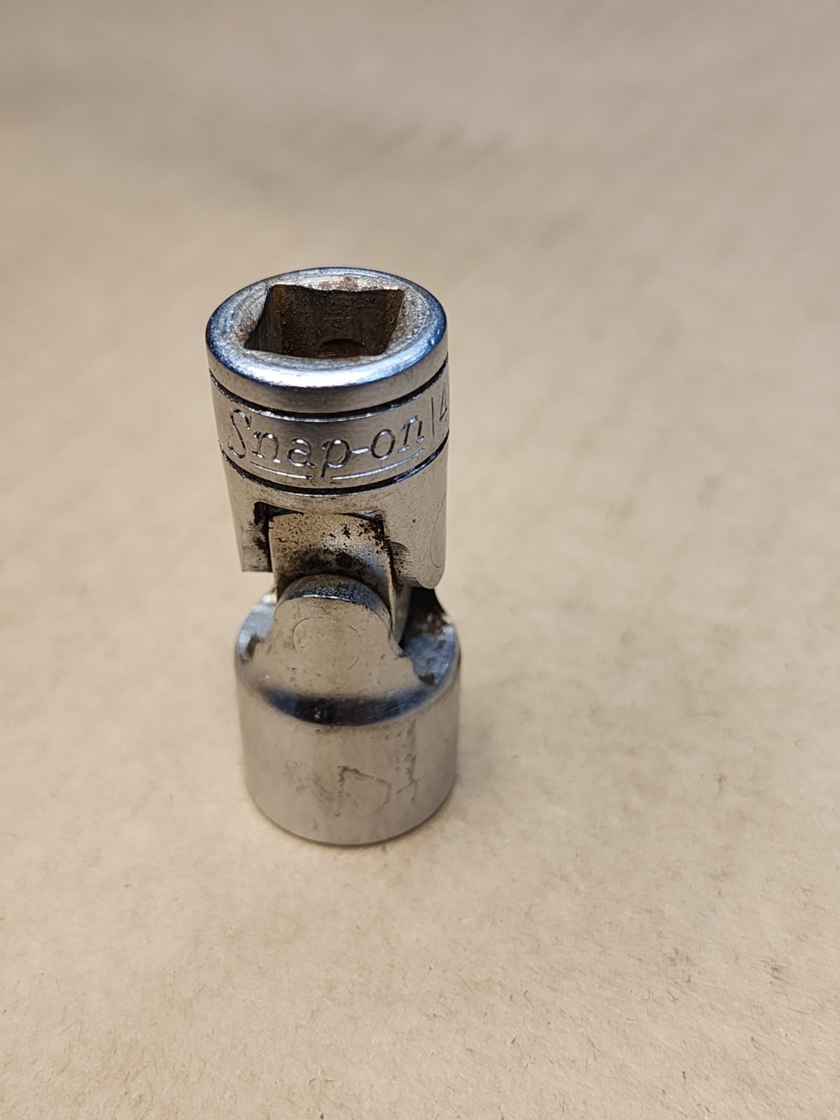 USED SNAP ON 14MM 3/8 IN. DR. UNIVERSAL 12 PT. SOCKET, PART #FU14M