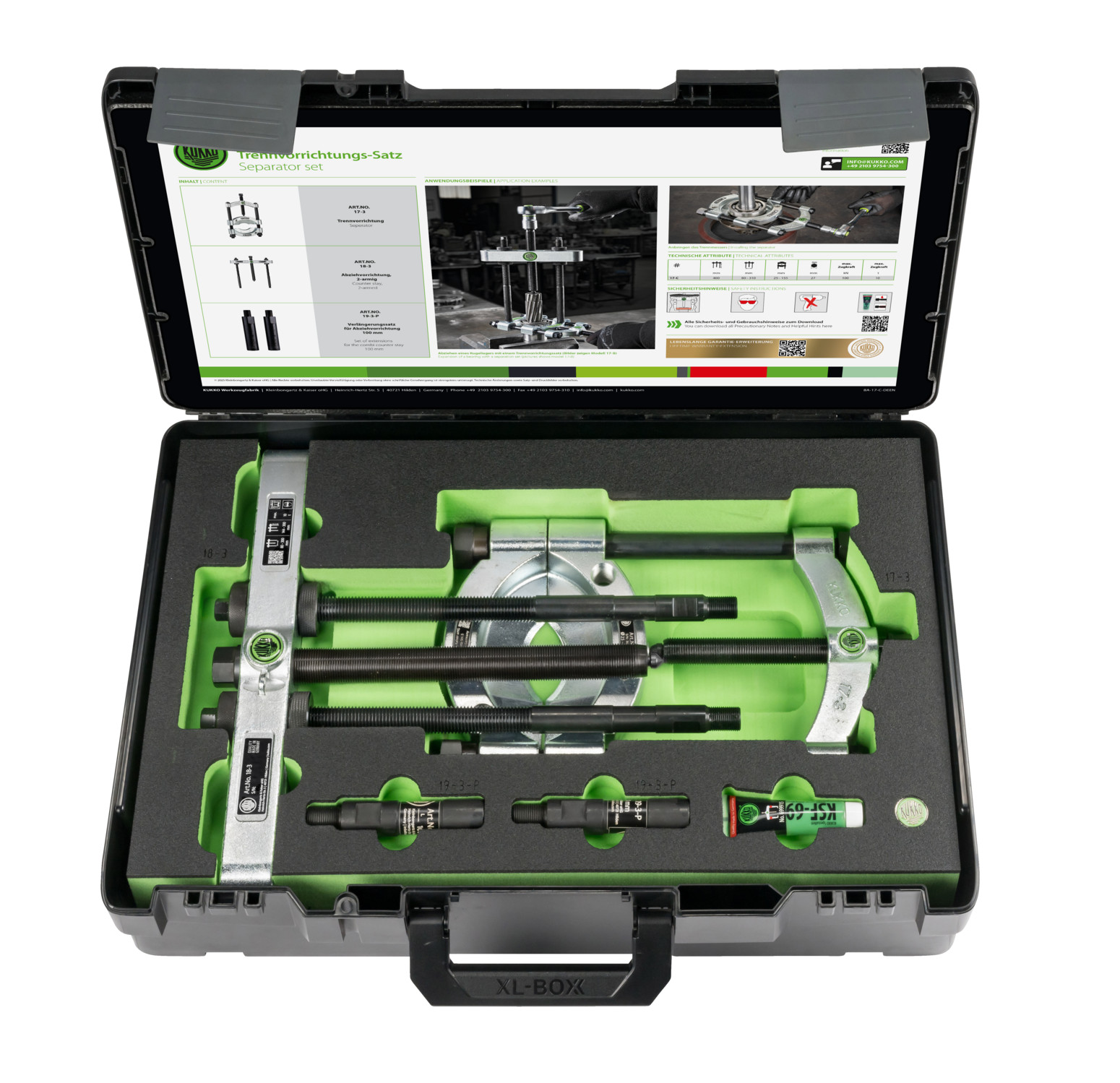 Kukko 17-C Separator Set – Heavy Duty Metal Case