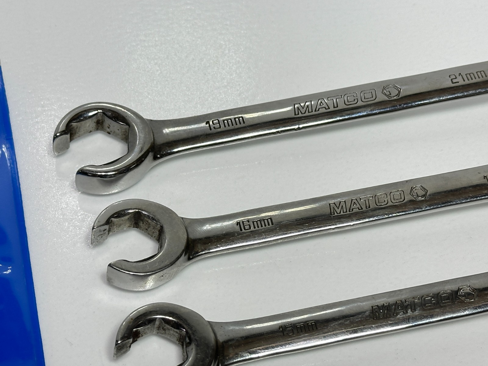 Matco Tools USA Made 6pc Metric 9mm-21mm Flare Nut Line Wrench Set in Pouch Bag