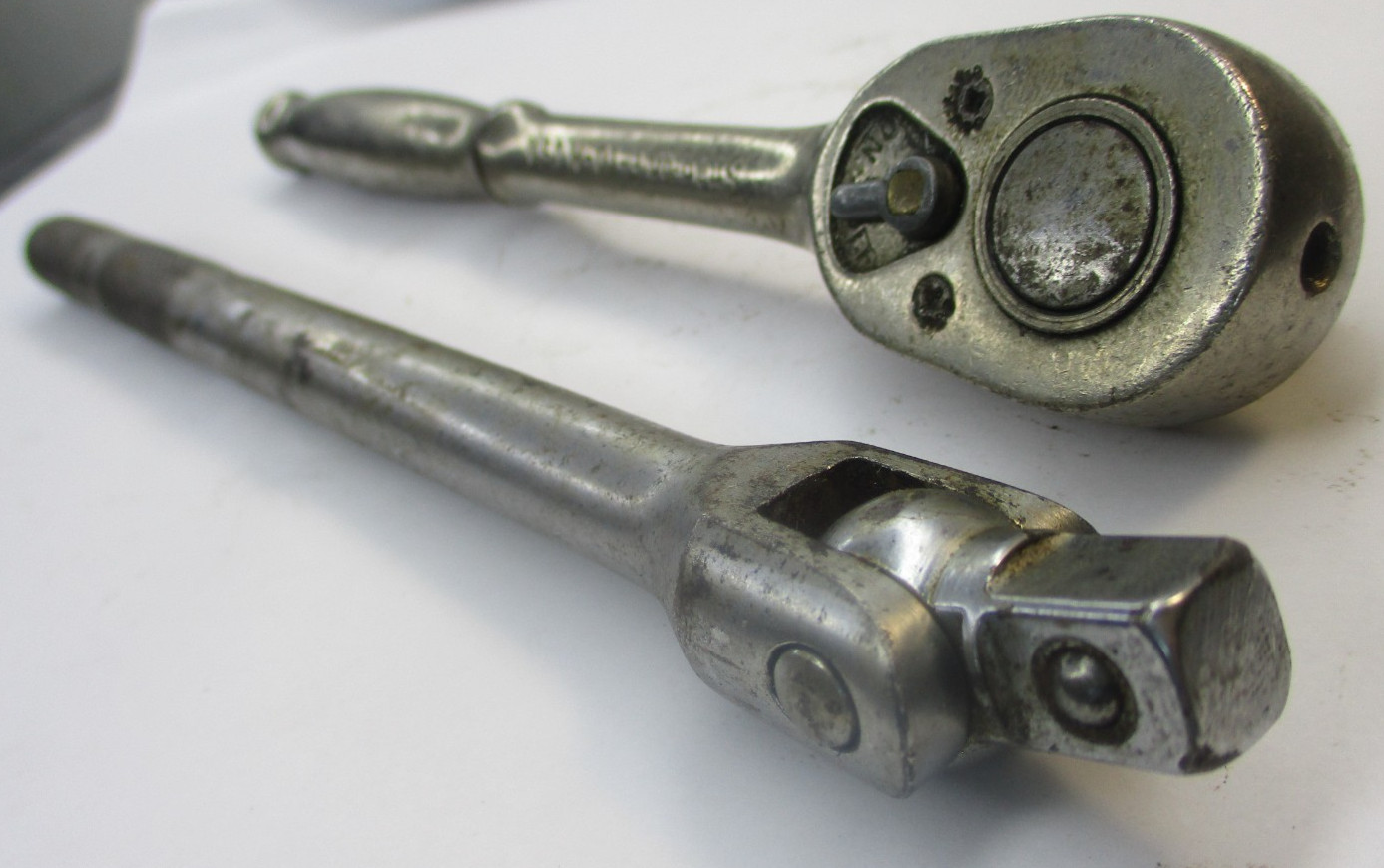 Snap on 2pc Vintage 3/8″ Drive F-70-M Ratchet & FV10B Knurled Breaker Bar Set