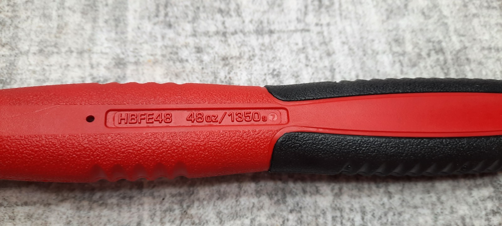Snap-on HBFE48 48 oz Soft Grip Dead Blow Hammer Red USA