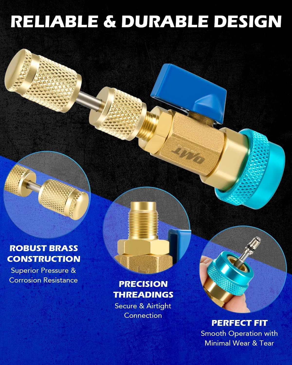 Valve Core Removal Tool, R134a R1234yf R22 Valve Core Remover Installer Tool Kit