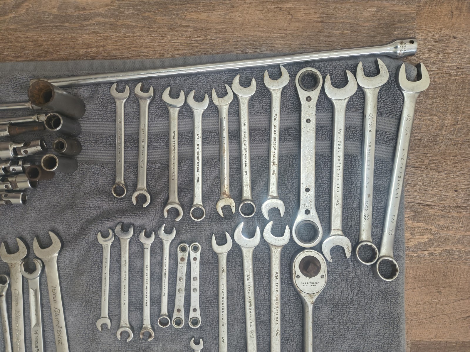 Lot Of 132 PROTO, SNAP ON, BLUE POINT, THORSEN, EASCO, CHALLENGER, CRAFTSMAN,