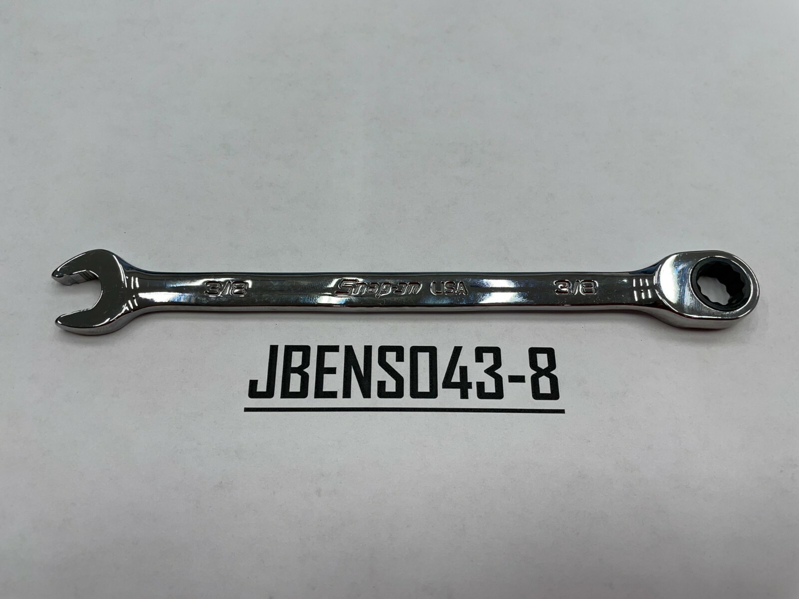 Snap-on Tools USA NEW 3/8″ SAE 0° Non-Reversing Ratcheting Combo Wrench SOXR12A