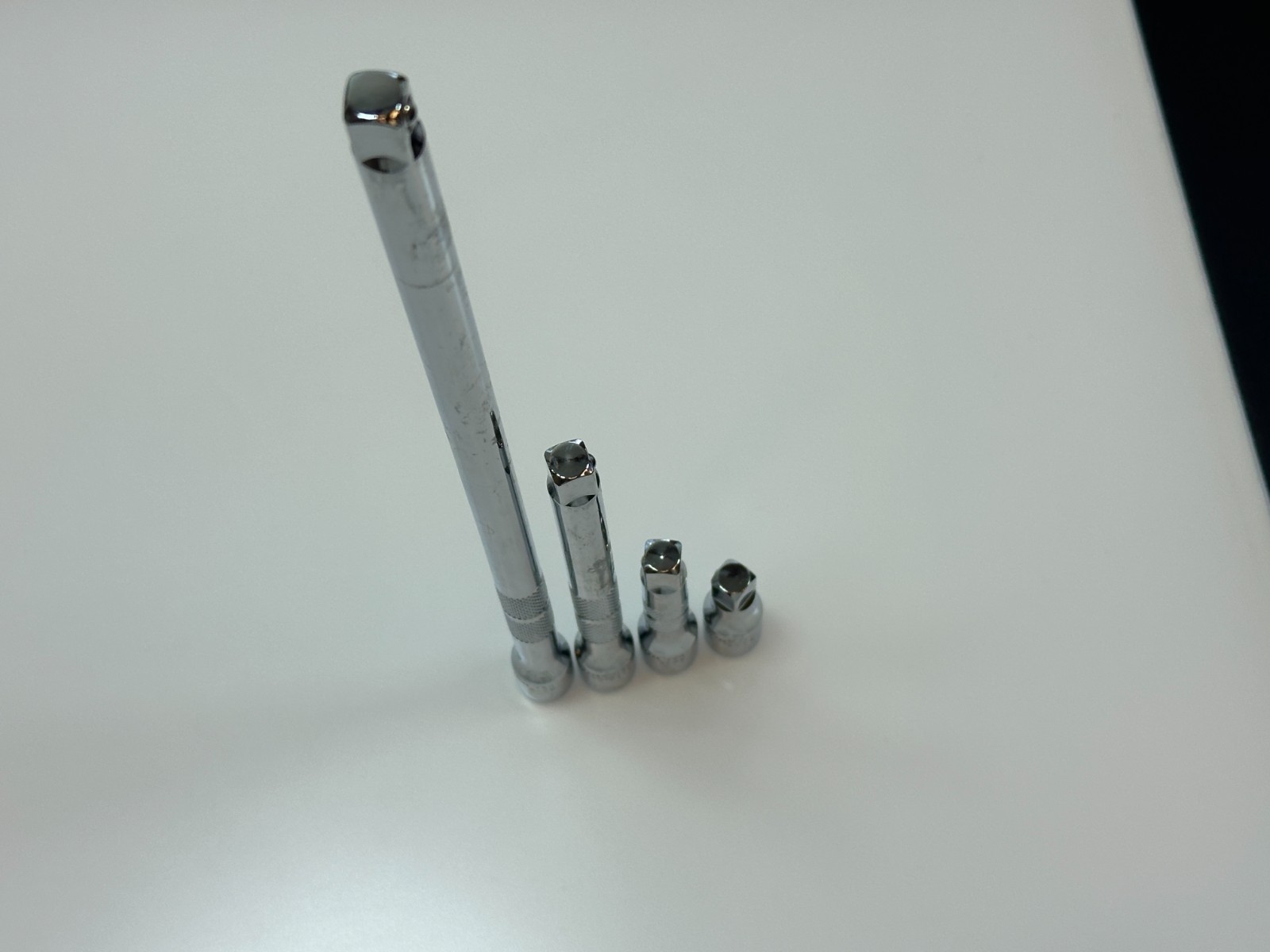 🇺🇸 NEW Proto Tools USA 4pc 3/8” Drive Knurled Extension Set 1-3/4″ to 12″ Long