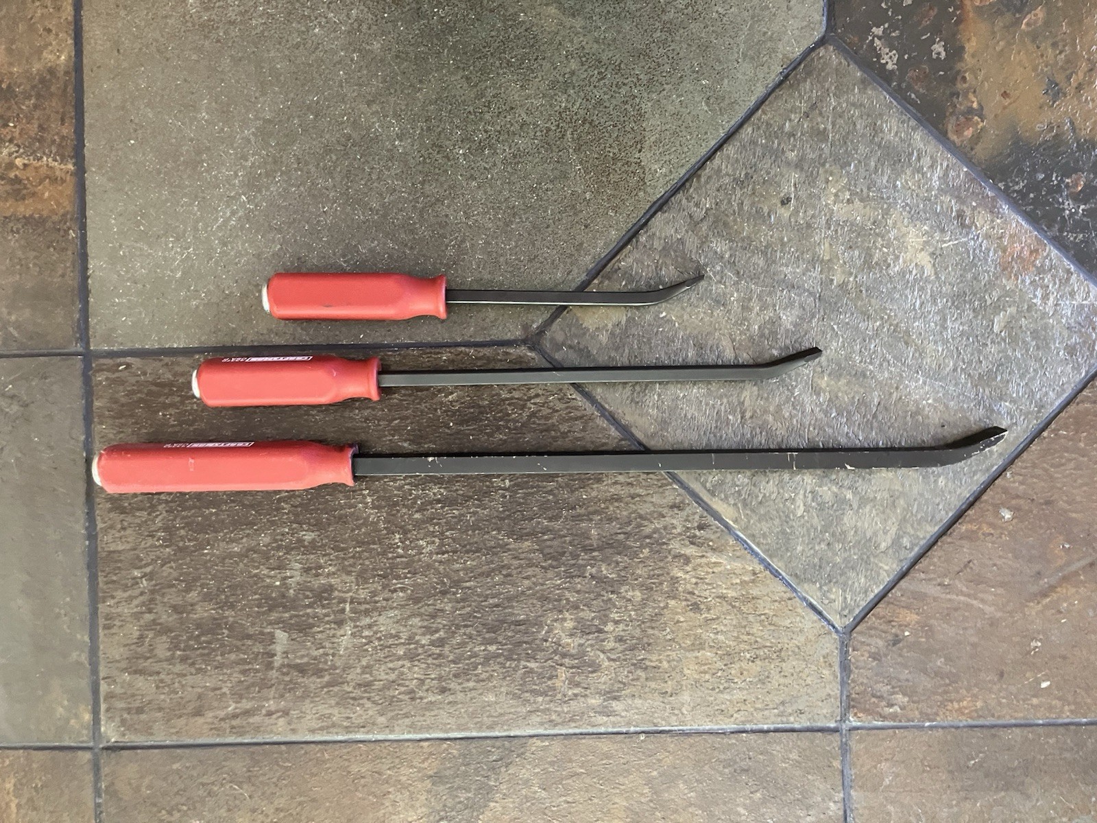 Craftsman 43383 43370 43369 3 Pc. Strike Cap Pry Bar Set 12″ 17″ 25″ / USA