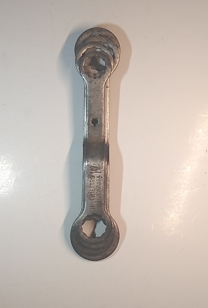 Vintage Indestro Box End Wrench 4pc Set Made In USA