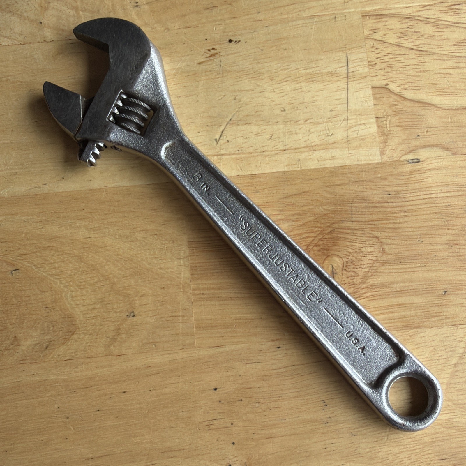 J.H. Williams Co. Tools 8″ Adjustable Wrench Superjustable Vtg Made in USA